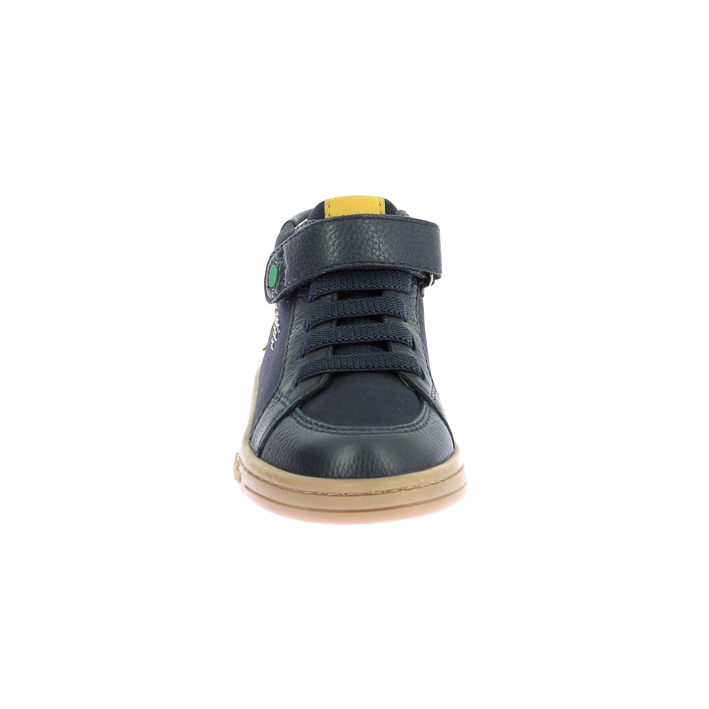 Kickers Tackstari Marine Blue Leather Baby Boy Lace-Up Booties