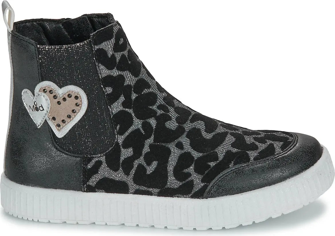 Mod8 Molize Kids Black Chelsea Boots with Zipper - Durable & Stylish
