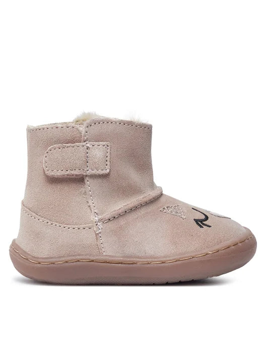 Gioseppo Barefoot Suede Leather Boots Levoca - Fur lining 73554