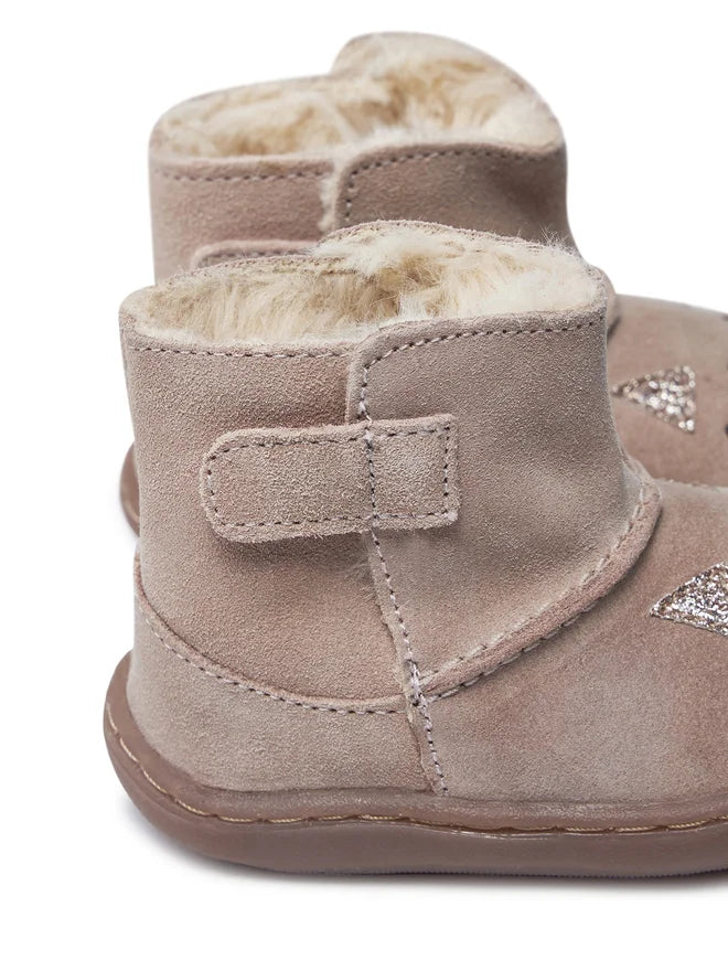 Gioseppo Barefoot Suede Leather Boots Levoca - Fur lining 73554