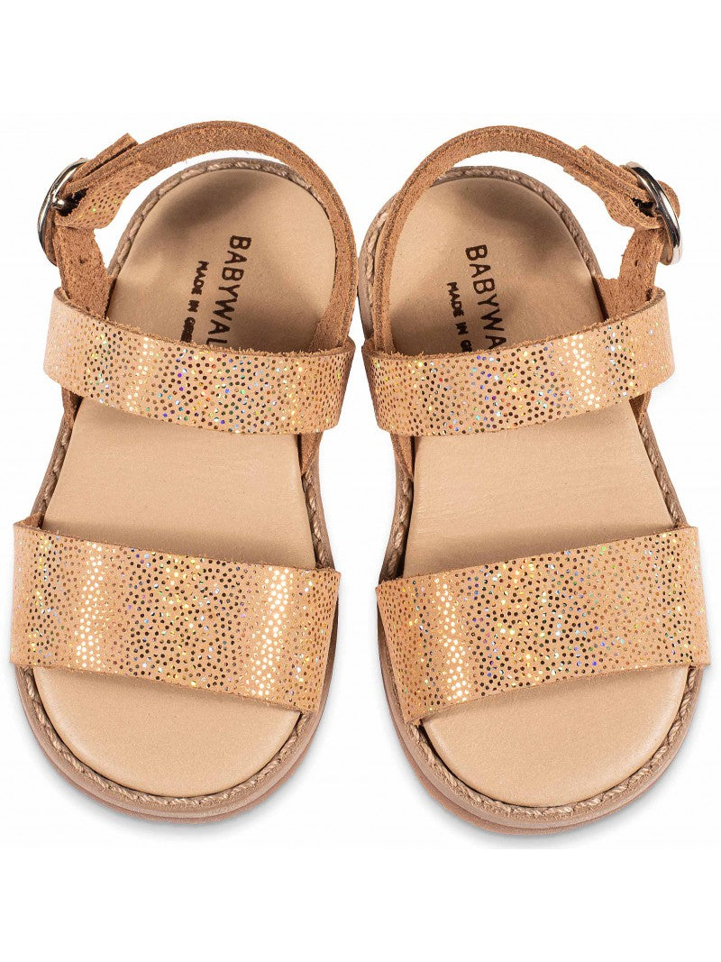 Babywalker Christening Sandals for Girls GR0091 GREEKS Copper