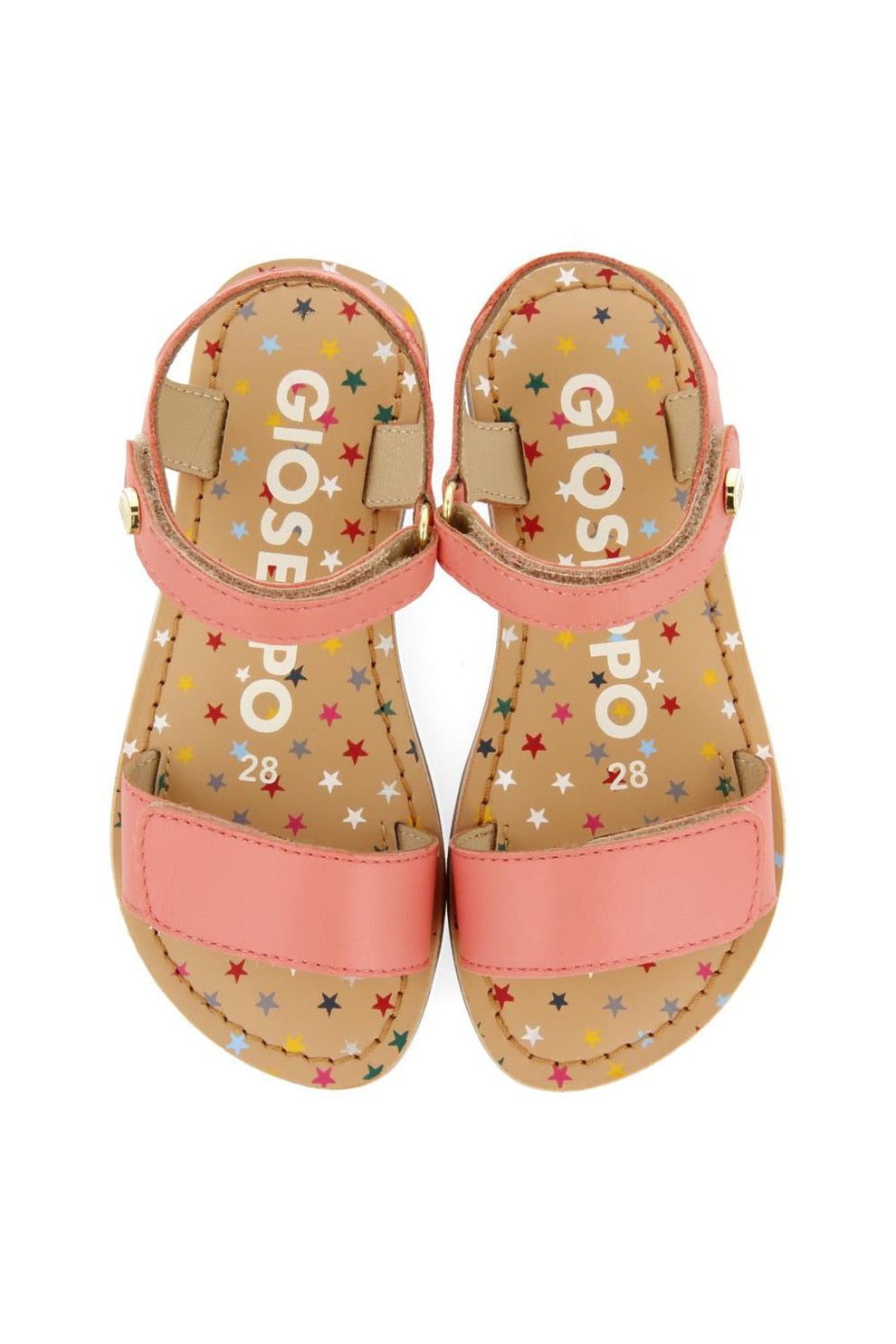 Gioseppo Gigean Coral Leather Velcro Sandals - Kids EU Size 30