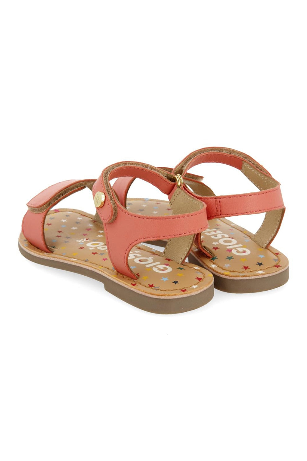 Gioseppo Gigean Coral Leather Velcro Sandals - Kids EU Size 30