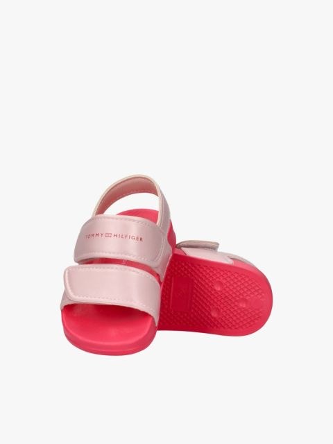 Tommy Hilfiger Kids' Pink Hook-and-Loop Adjustable Sport Sandals
