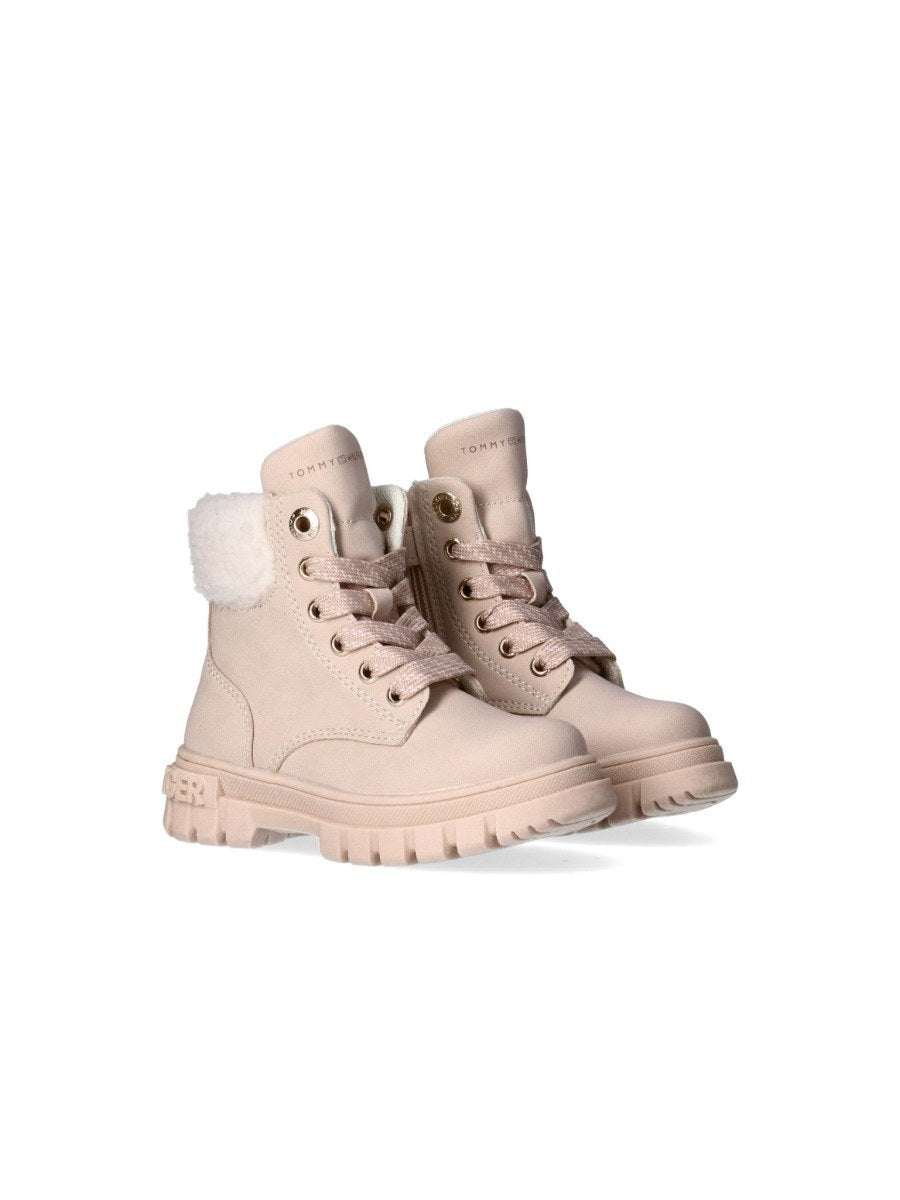 Tommy Hilfiger Kids' Lace-Up Outdoor Boots with Signature Logo T1A5-34042-1628500