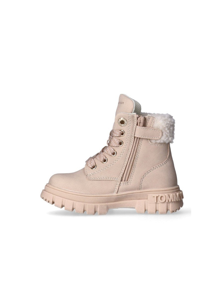 Tommy Hilfiger Kids' Lace-Up Outdoor Boots with Signature Logo T1A5-34042-1628500