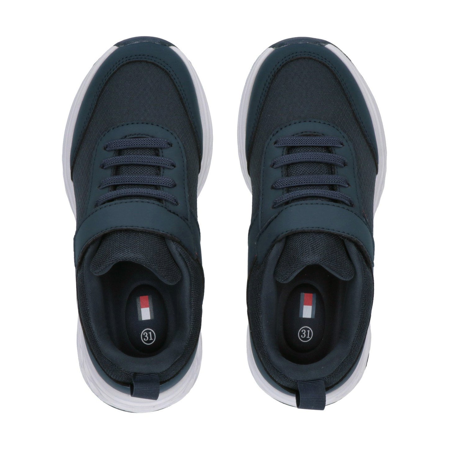 Tommy Hilfiger Kids' Blue Sneakers with Velcro & Elastic Laces (T3X9-34115-1845)