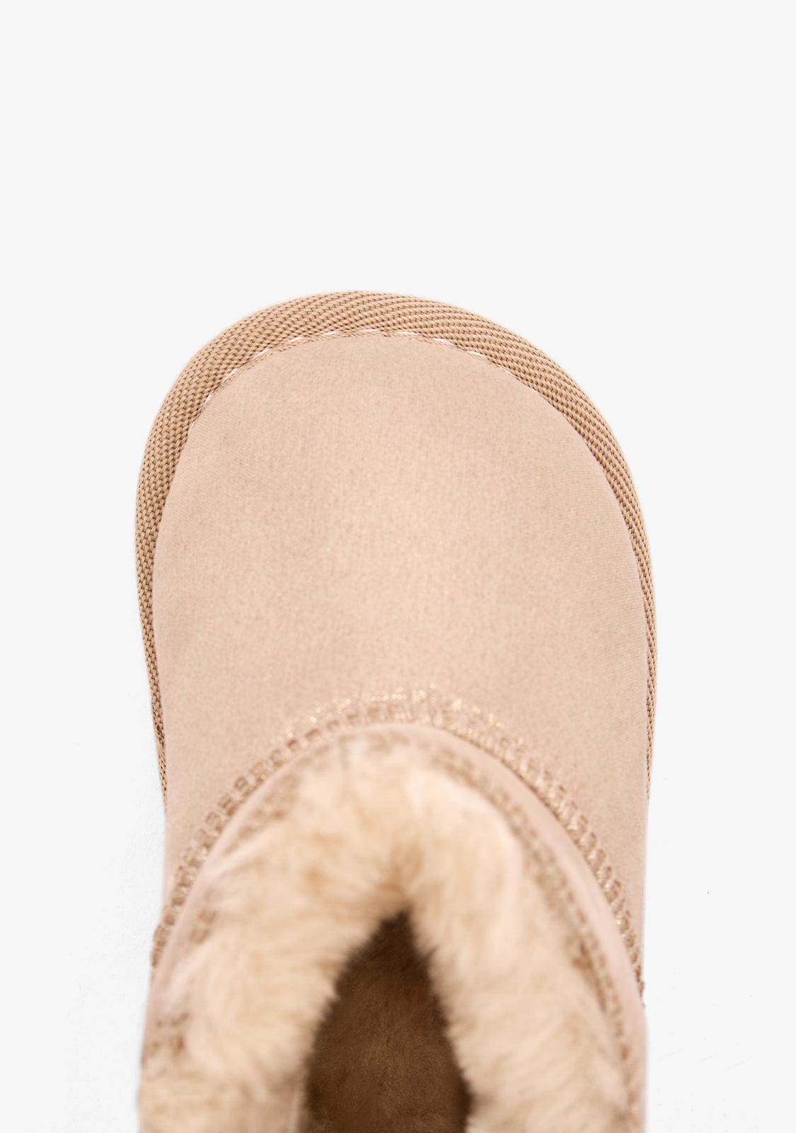 Gold Respectful Bow Australian Baby Boots with Warm Fur Lining