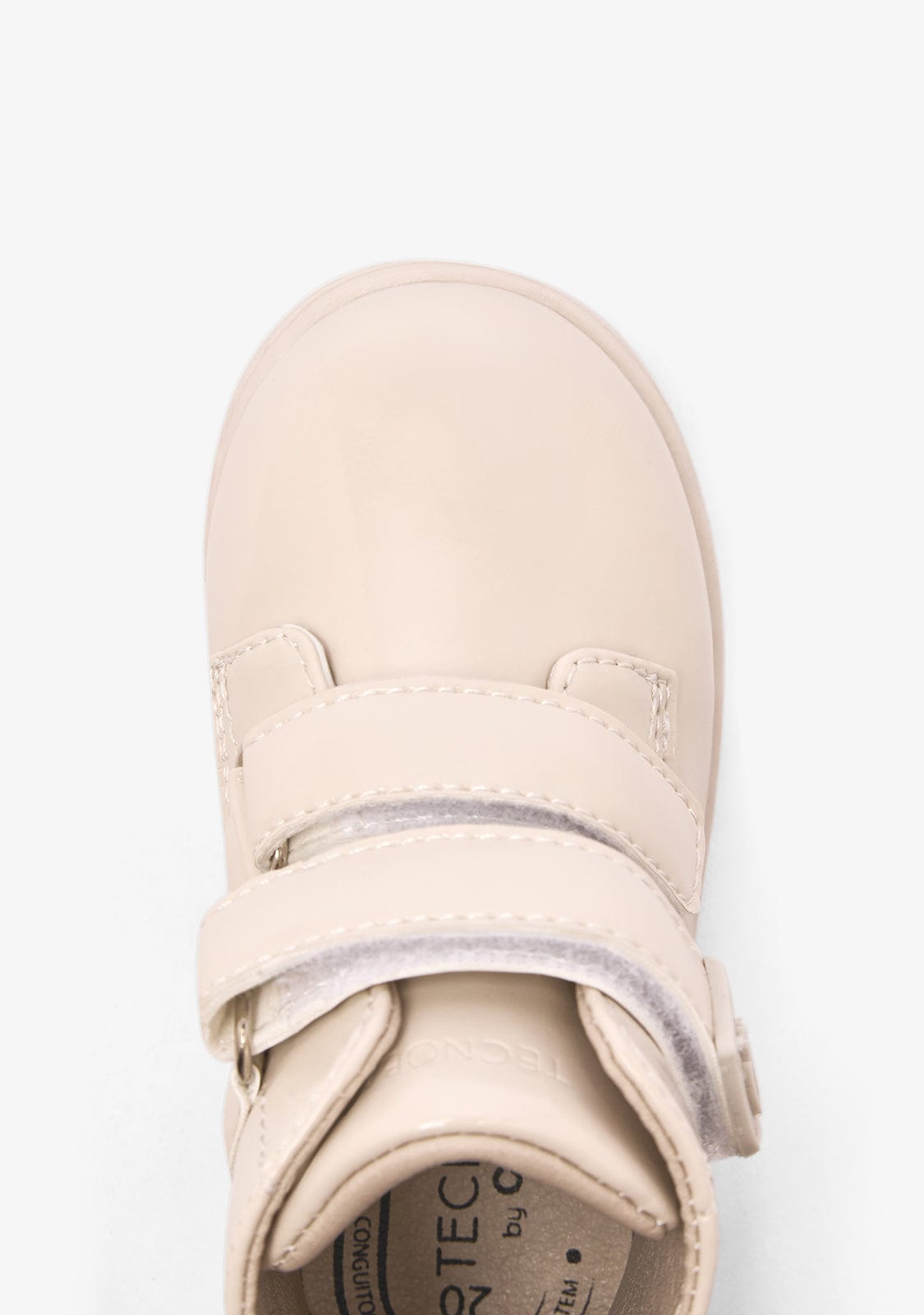 Soft Beige Star-Design Flexible Baby Booties for First Steps