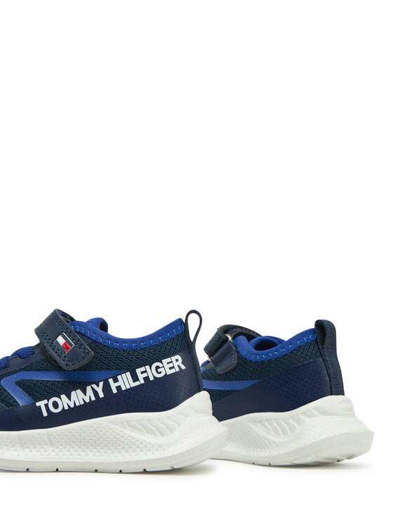 Tommy Hilfiger Kids' Dark Blue Athletic Sneakers with Easy Velcro Straps