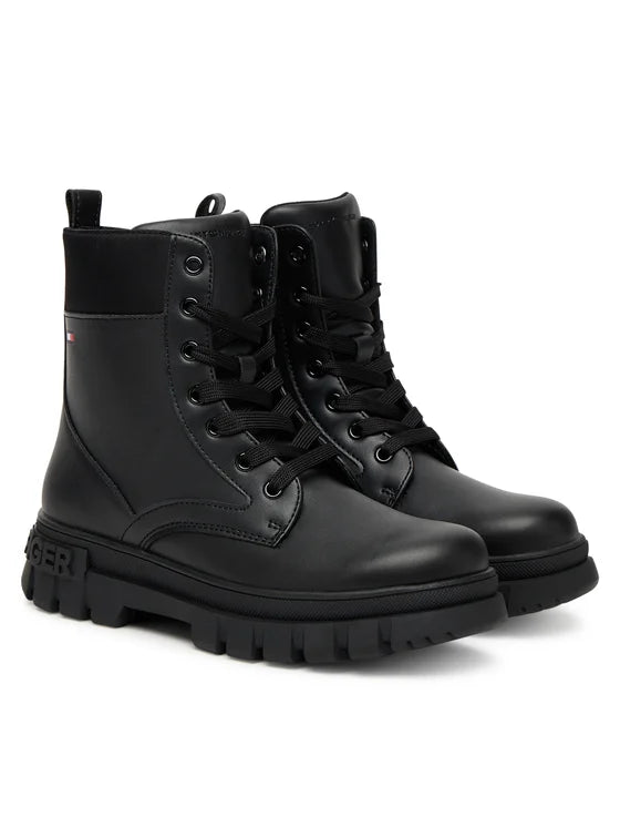 Tommy Hilfiger girls's Black Ankle Boots T3A5-34046