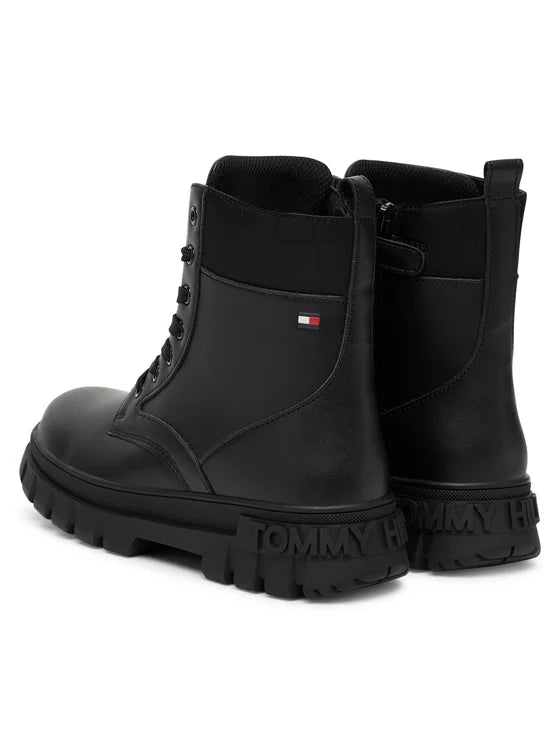 Tommy Hilfiger girls's Black Ankle Boots T3A5-34046