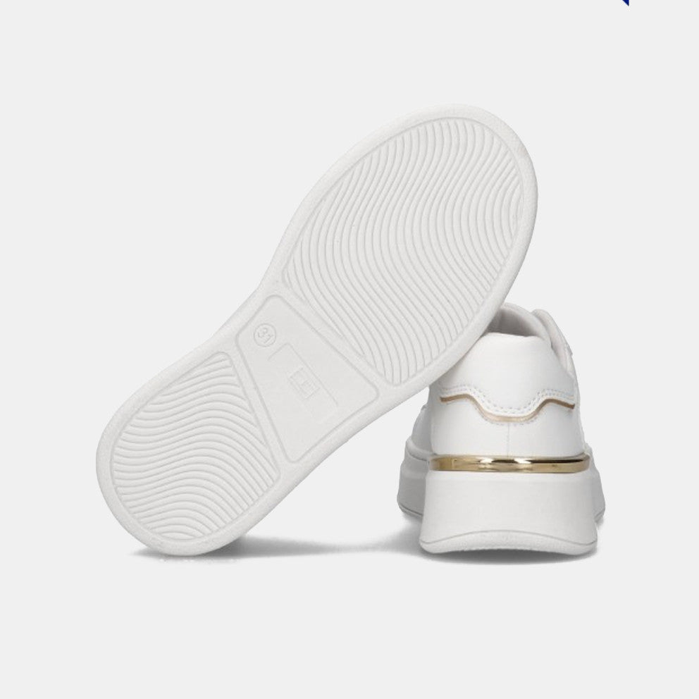 Tommy Jeans Kids' White Low-Cut Lace-Up Sneaker - Stylish Everyday Comfort