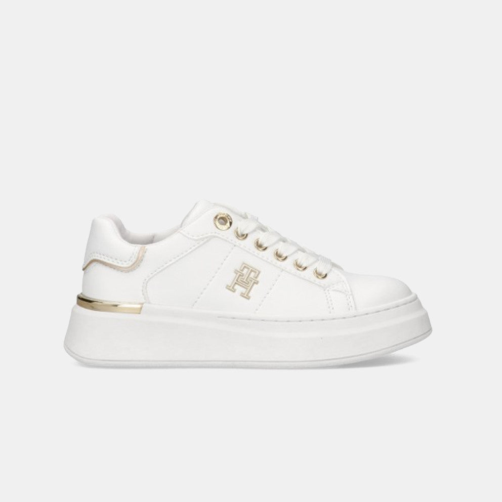 Tommy Jeans Kids' White Low-Cut Lace-Up Sneaker - Stylish Everyday Comfort