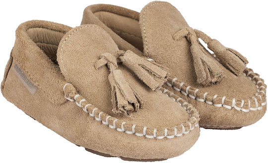 Babywalker BW4011 Nude Leather Moccasins: Perfect Baptism & Formal Shoes for Boys