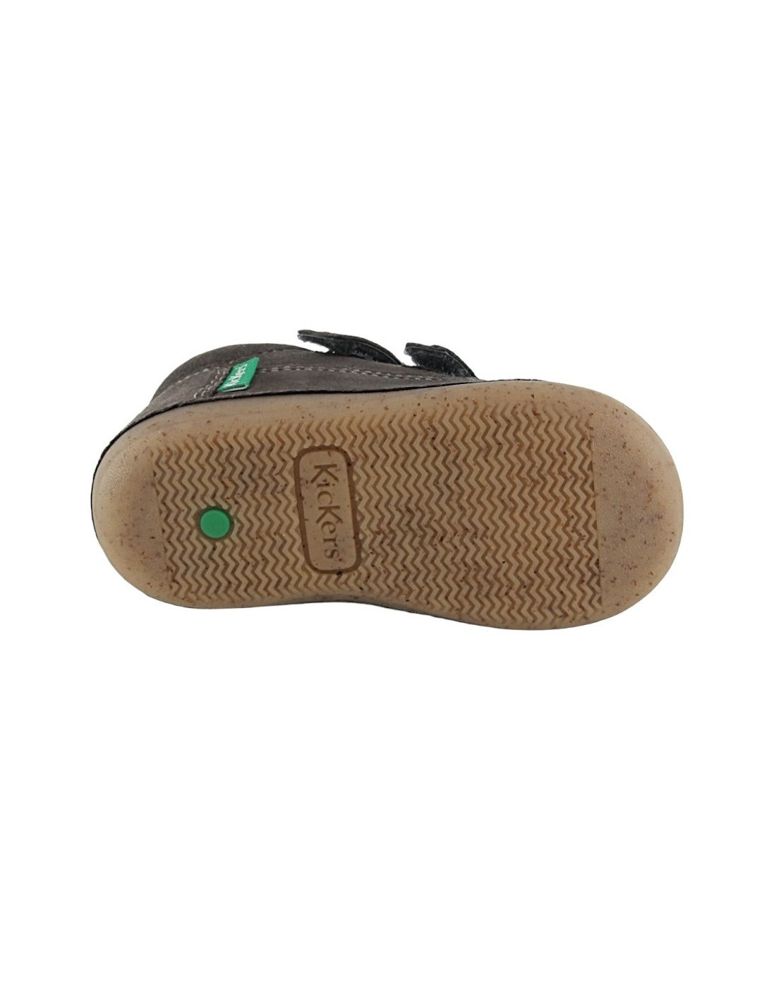 Kickers Sostankro Kids' Flexible Lightweight Gray Double Velcro Strap Shoes