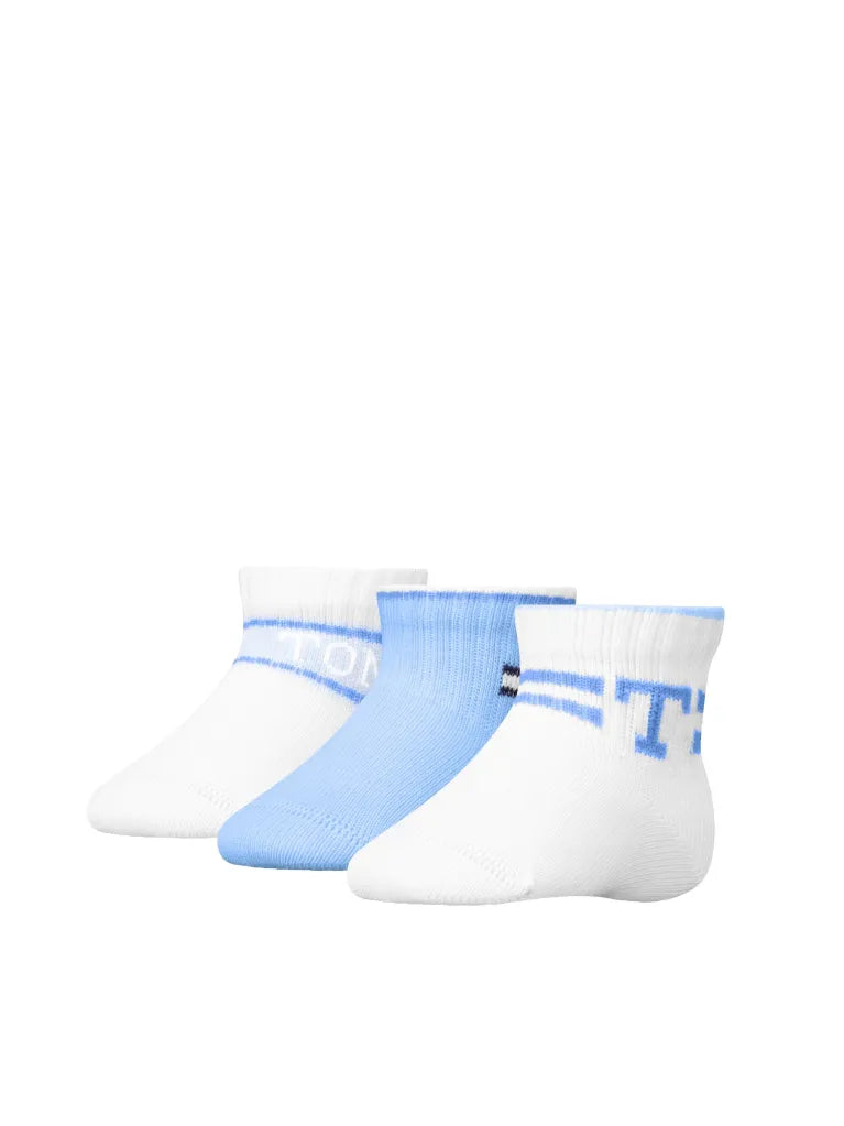 Tommy Hilfiger 3-Pack Baby Socks – Pink, Light Blue, Original 70123634