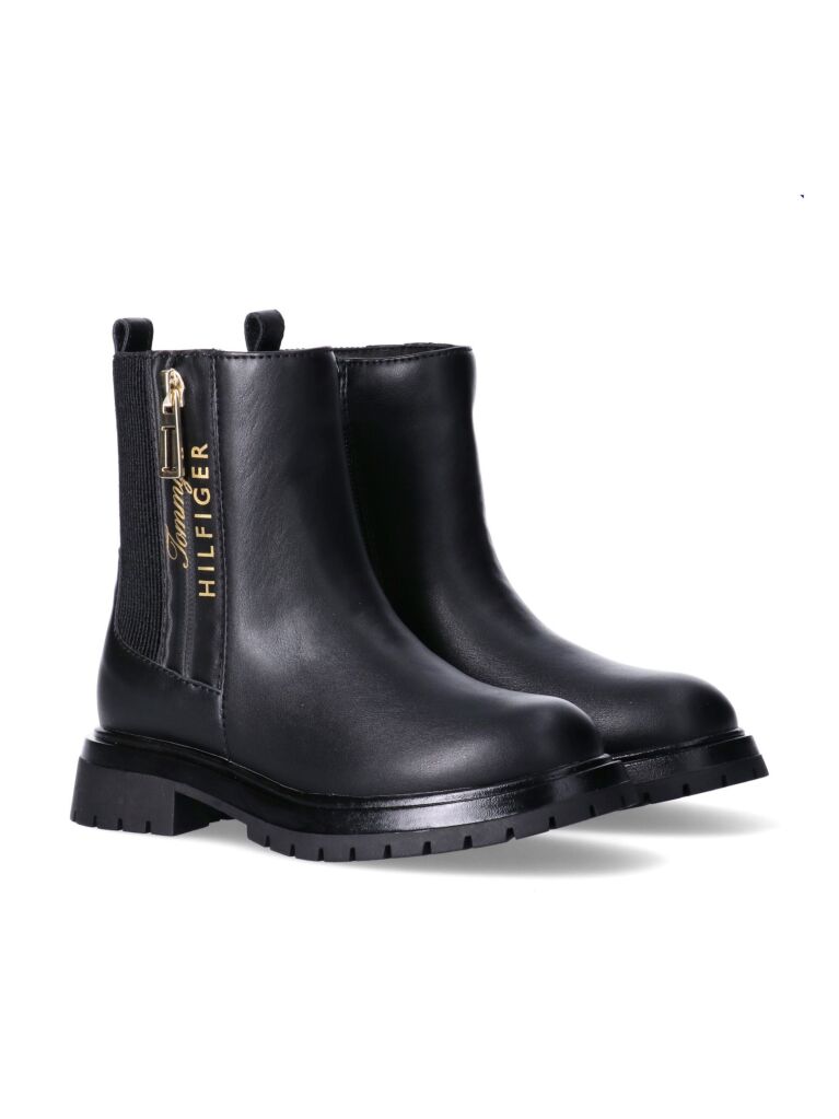 Tommy Hilfiger Logo Girls Chelsea Boots