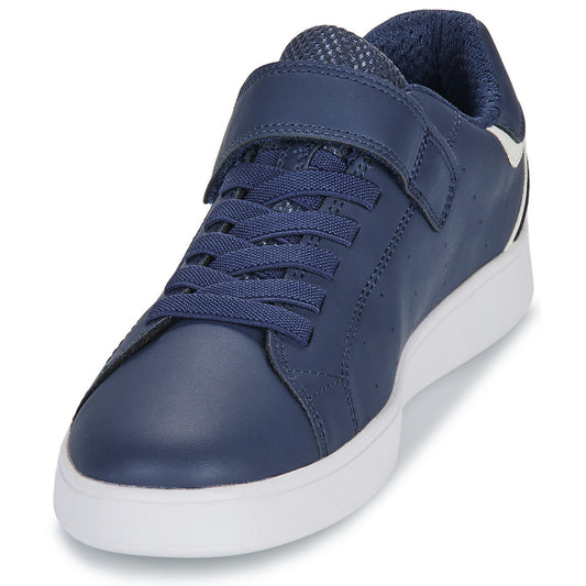Geox Eclyper Breathable Lightweight Kids' Anatomical Sneakers with Velcro Closure, Navy Blue