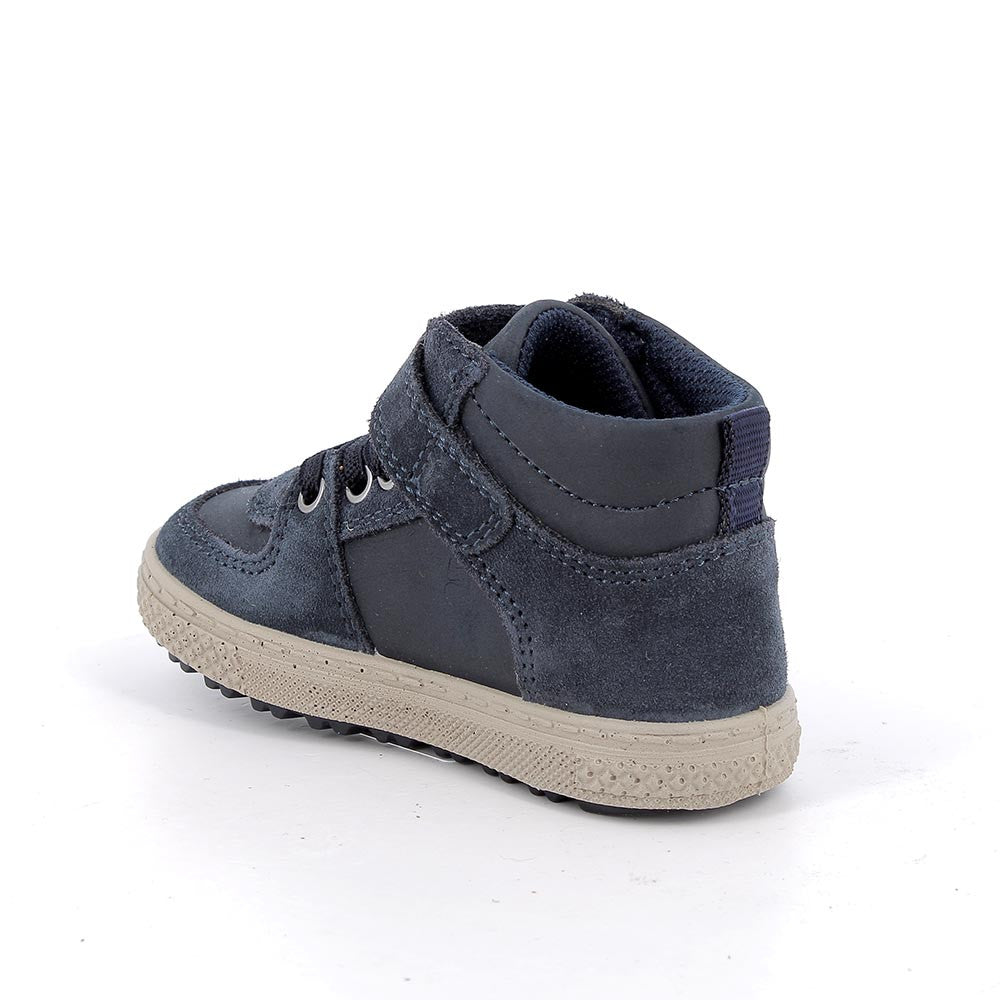 Primigi Boys' Blue Velcro First Step Sneakers - Non-Slip Sole, Removable Insole