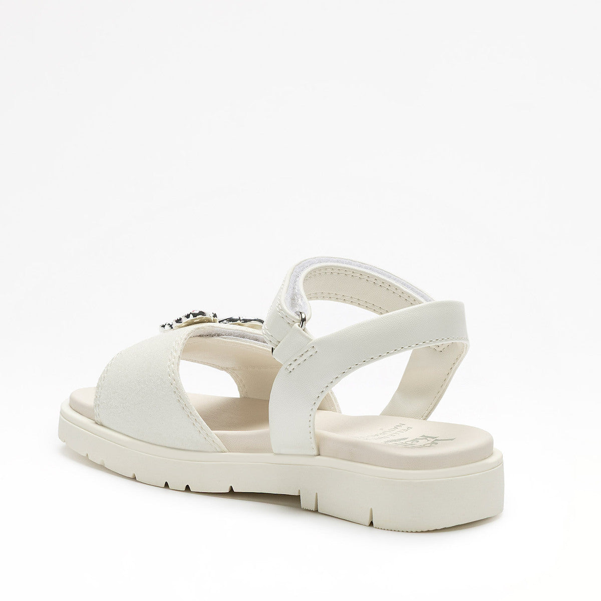 LelliKelly Nathalie Leather Sandal LKCV 5510 White Glitter