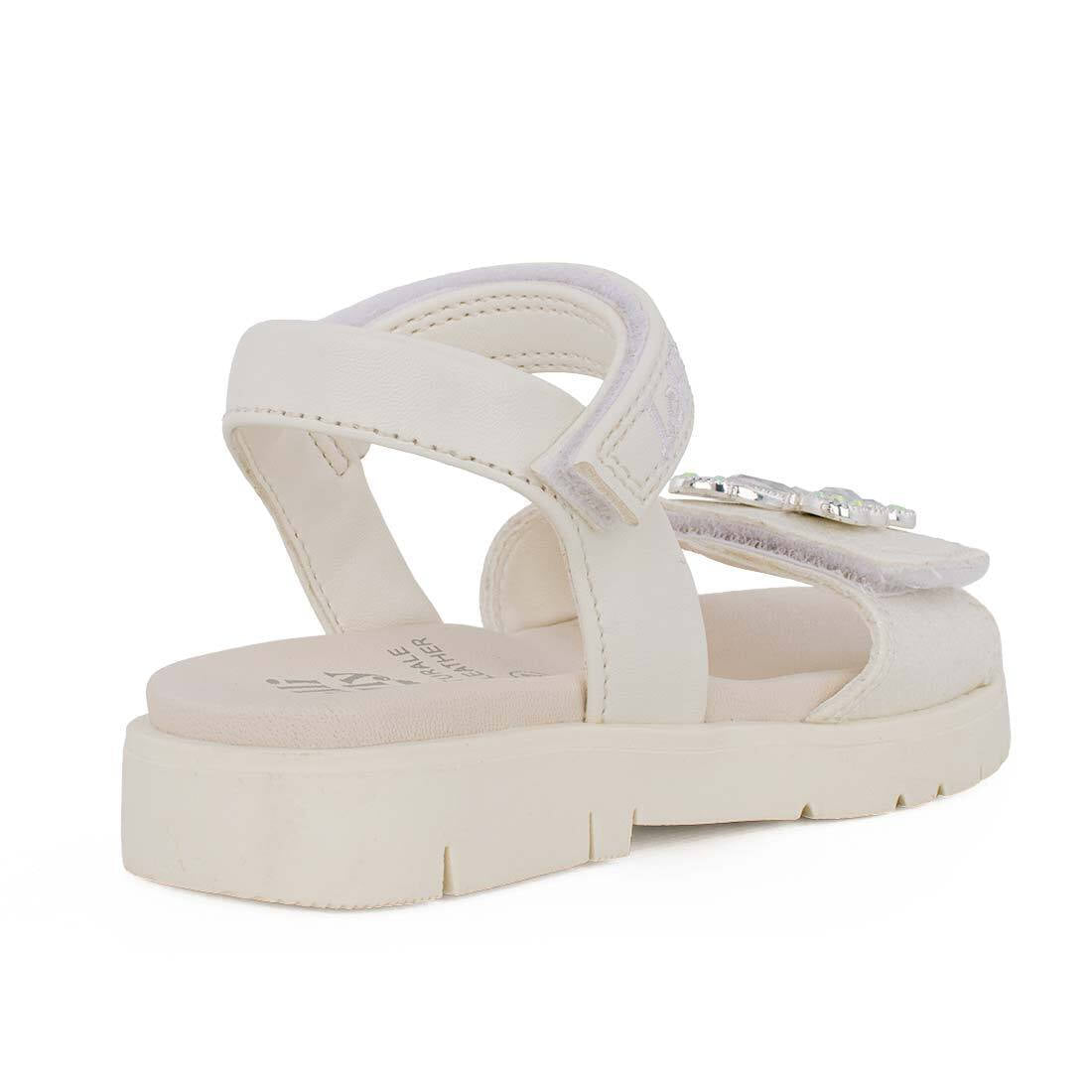 LelliKelly Nathalie Leather Sandal LKCV 5510 White Glitter
