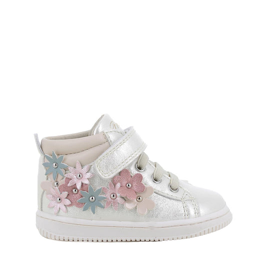 Girls' White Velcro Sneakers for First Steps