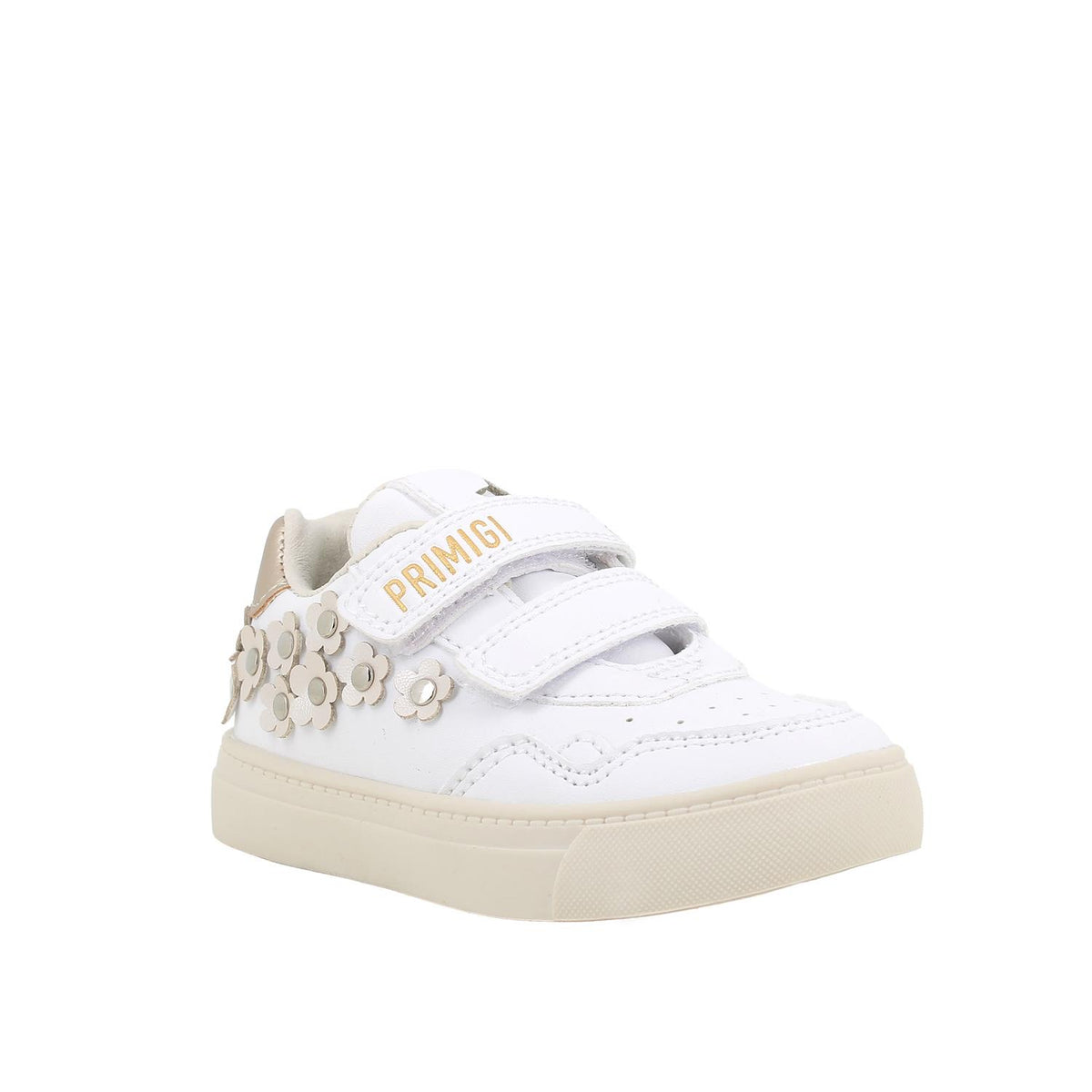 Girls' White Velcro Sneakers for First Steps