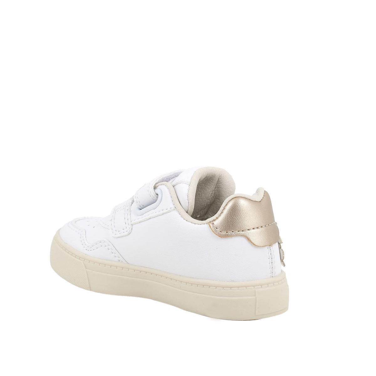 Girls' White Velcro Sneakers for First Steps