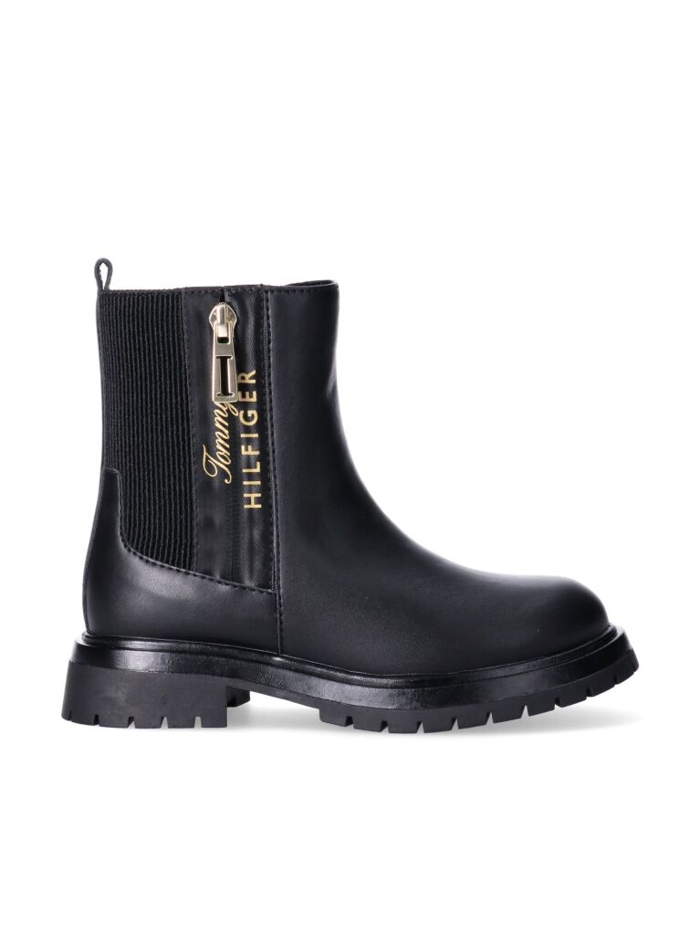 Tommy Hilfiger Logo Girls Chelsea Boots