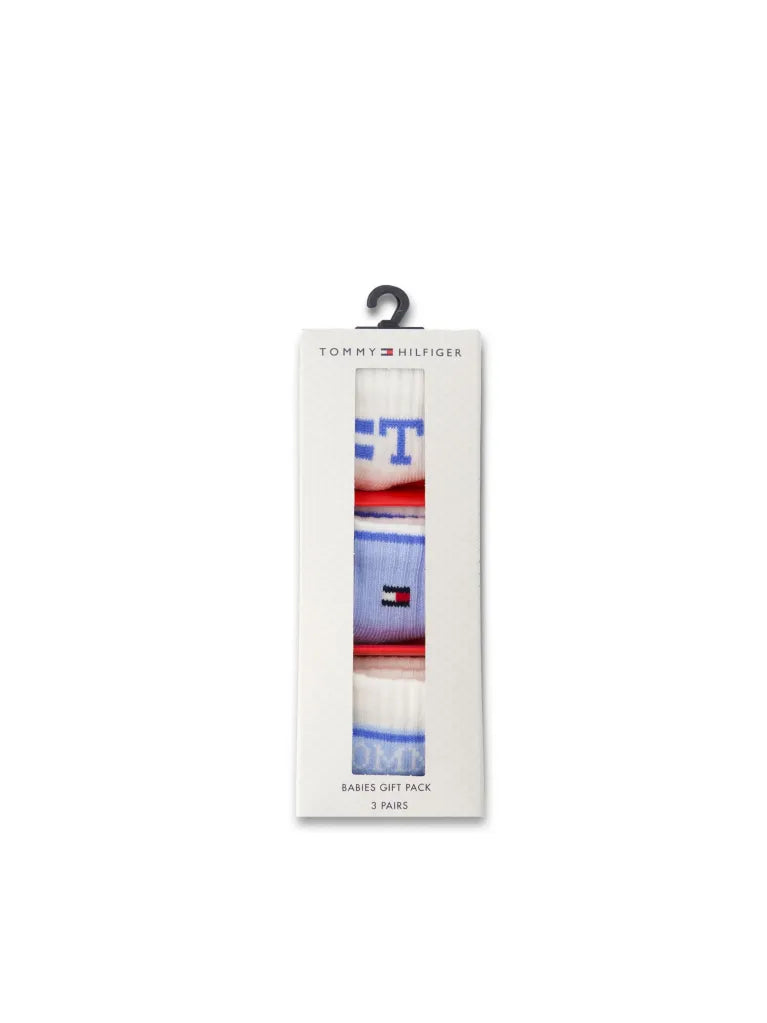 Tommy Hilfiger 3-Pack Baby Socks – Pink, Light Blue, Original 70123634