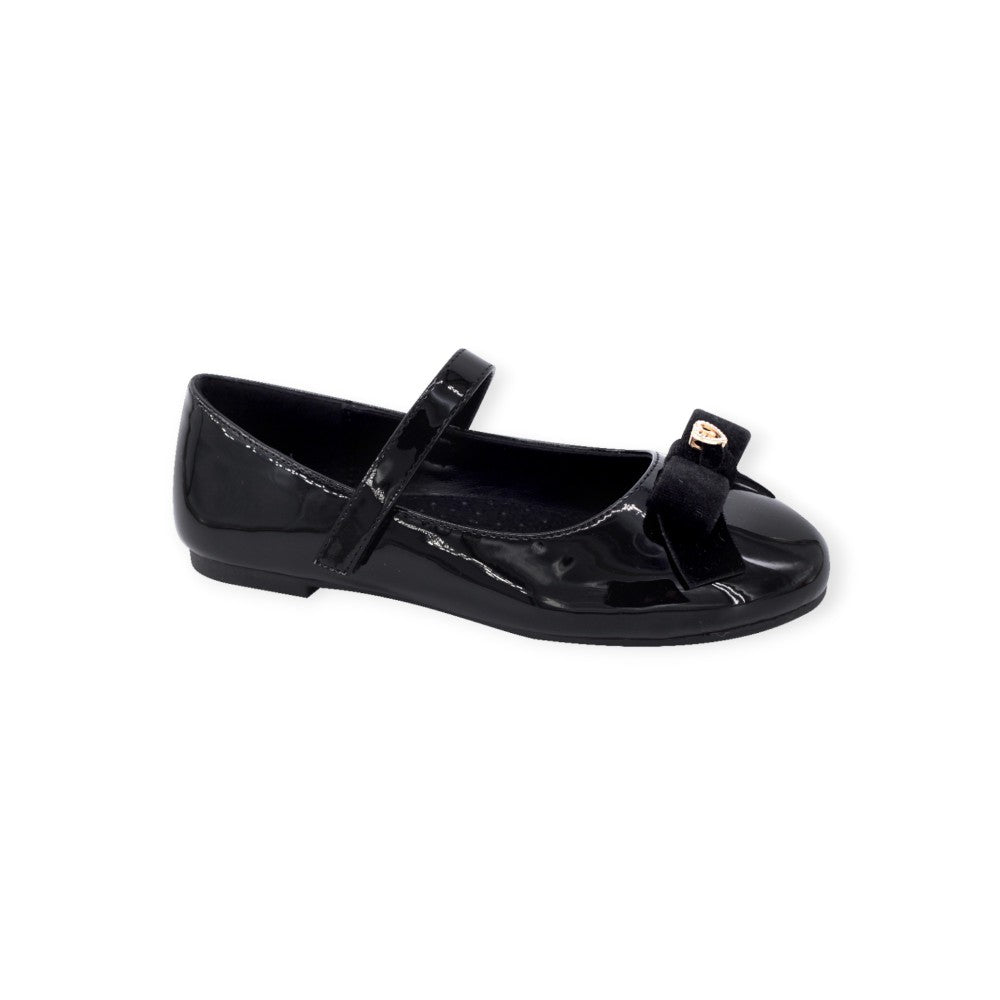 Fenecia Girls' Ballerina Shoes Black 46027-Black
