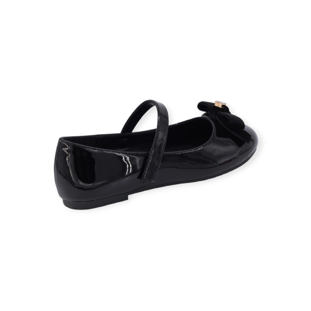 Fenecia Girls' Ballerina Shoes Black 46027-Black