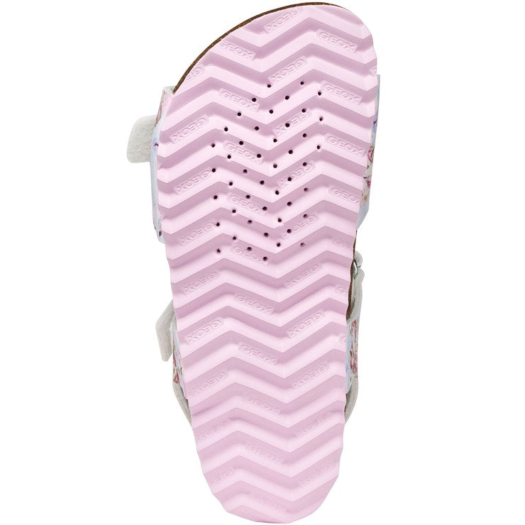 Geox Girl’s Sandals Crystal Pink– Breathable Summer Footwear J028MC