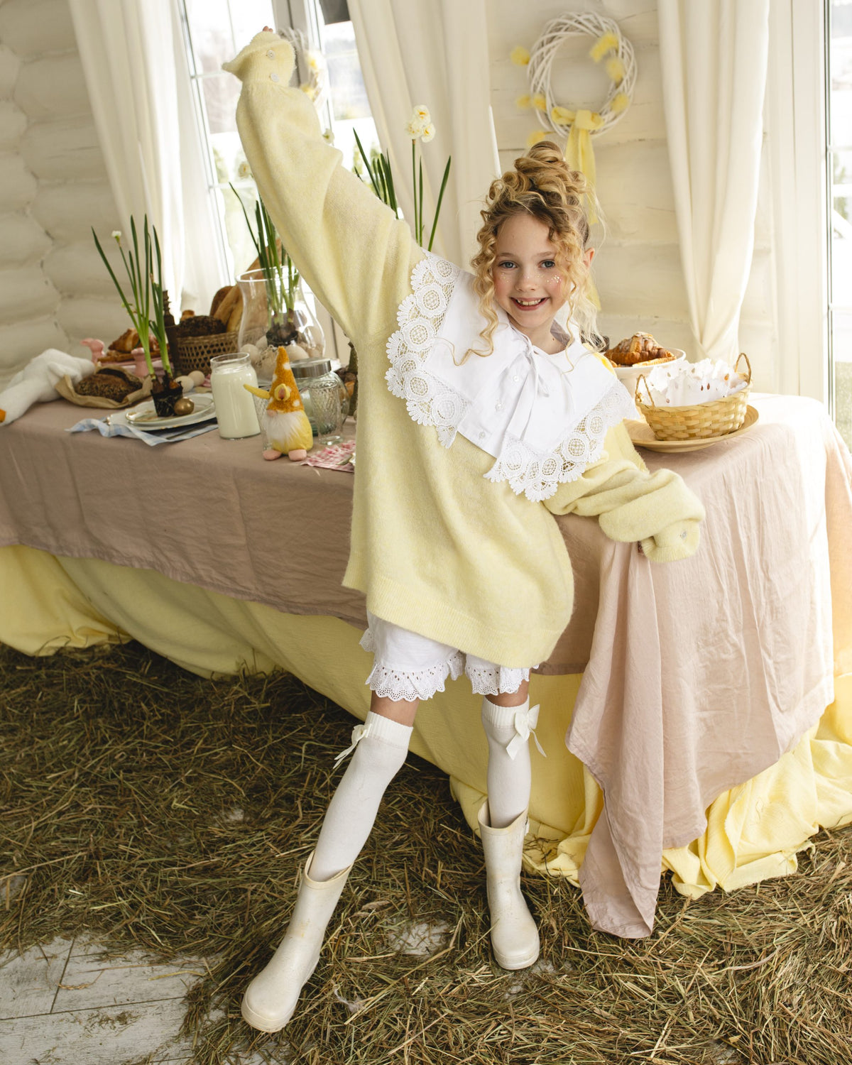 Premium Girls' Bow Over-the-Knee Socks