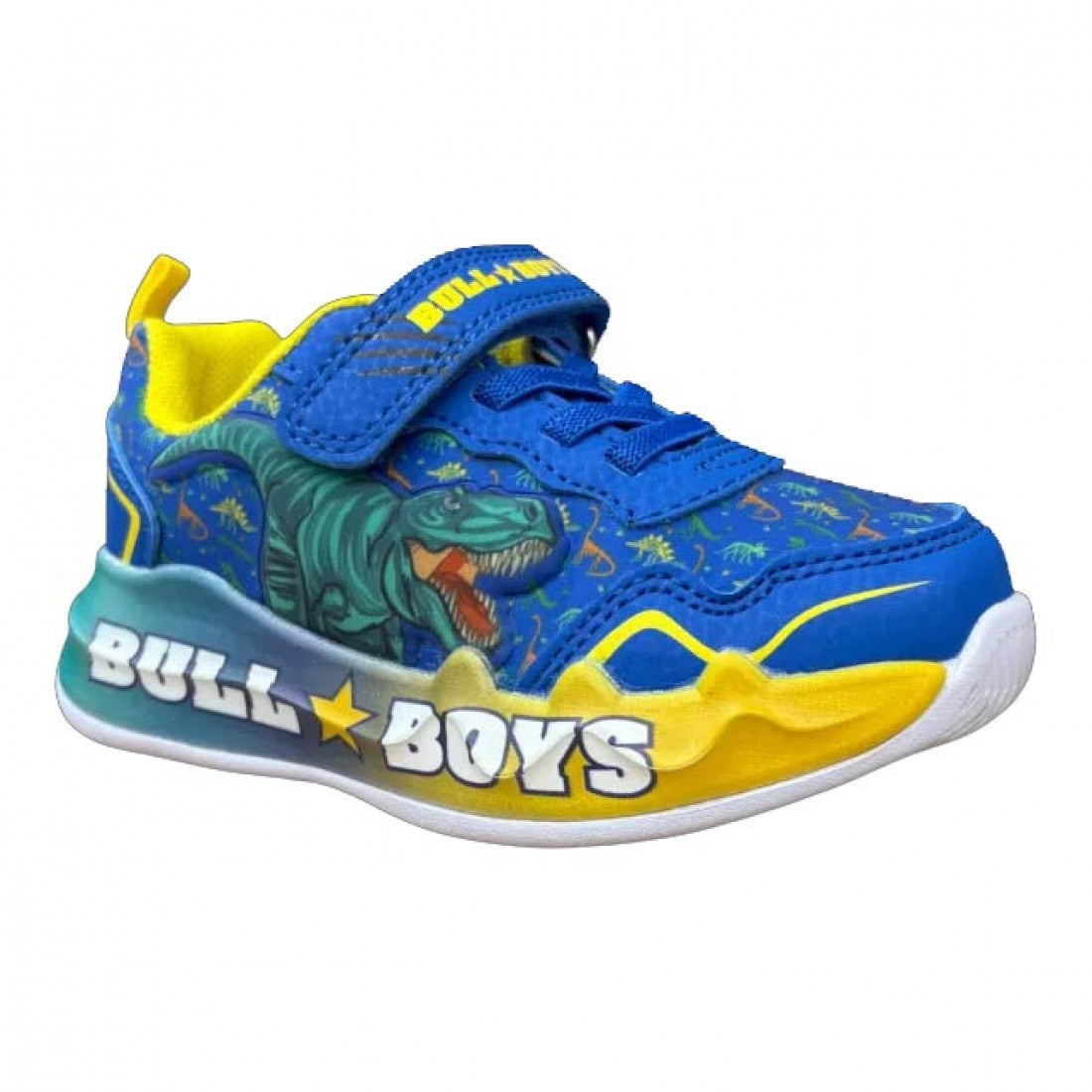 Sneakers Bull Boys Blue with Lights - Dinosaur Design DNAL 5144 [-10%OFF]