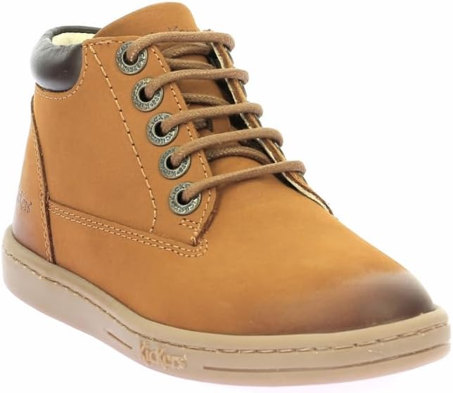 Kickers Tackland Girls Ankle Boots with Leather Lining