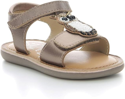 Cloonimals MOD8 Adjustable Brown Baby Girl Sandals – Soft Comfort