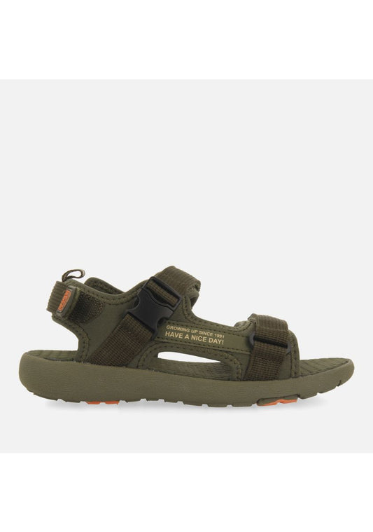 Yaviza Boys Khaki Sport Sandals: Comfortable Sole, Neoprene Upper, and Nylon Ties