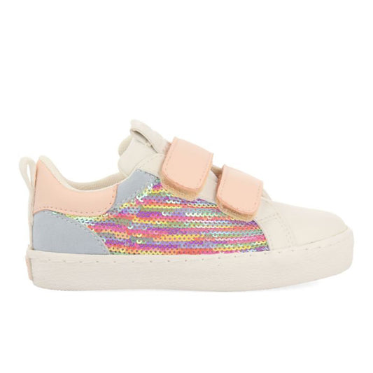 Gioseppo Girls' Multicolour Velcro Sneakers with Sequins 71455