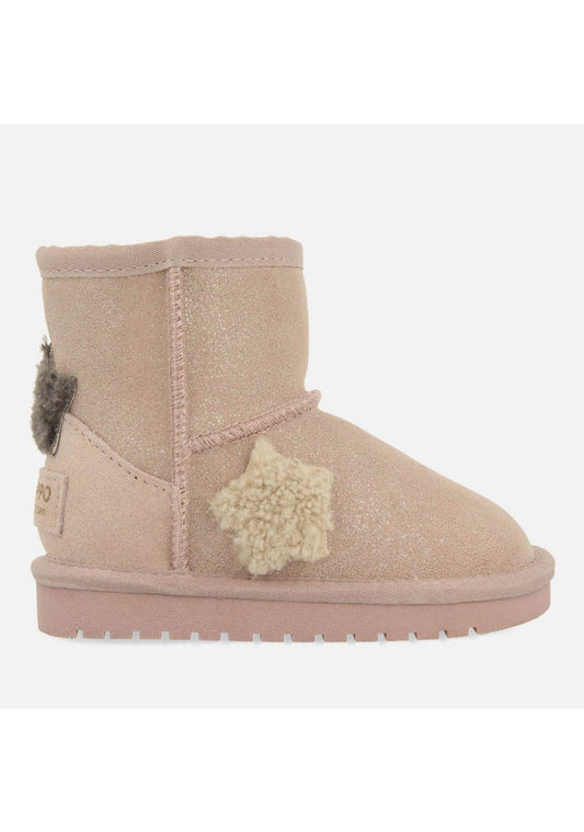Gioseppo Warm Pink Australian Sheepskin Winter Boots for Girls