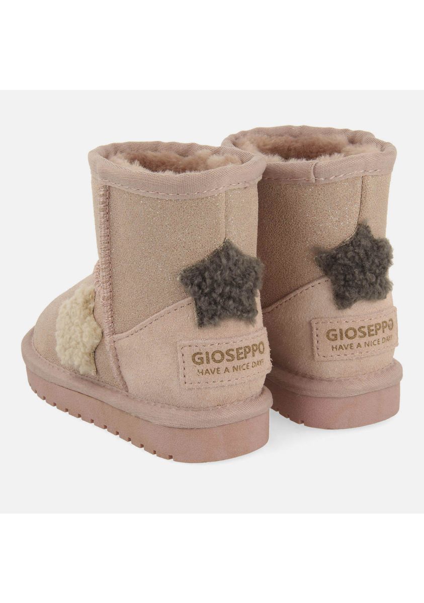 Gioseppo Warm Pink Australian Sheepskin Winter Boots for Girls