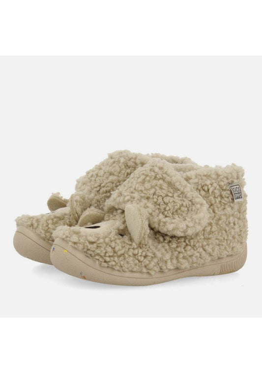 Premium Beige Sheepskin-Lined Indoor Boot Slippers for Ultimate Comfort