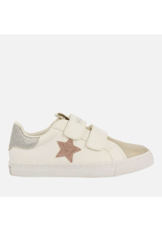 Gioseppo Orkeny White Sequin Tennis Shoes with Memory Effect Insole