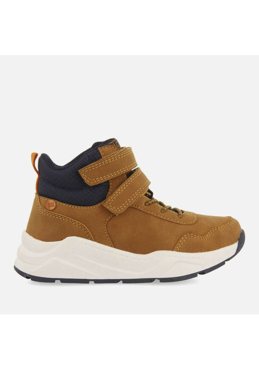 Gioseppo Lorinci Camel High-Top Sneakers with Adjustable Closures