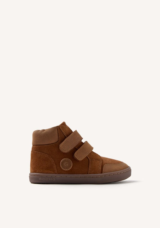 Gioseppo Barefoot Kids Suede Leather Ankle Boots - Flexible, Wide Toe, Natural Stride