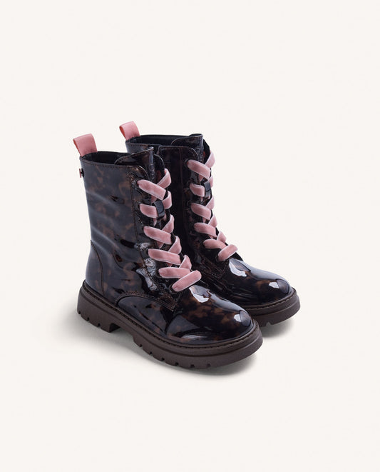 Gioseppo Girls' Lace-Up Boots Brown 8445413640795