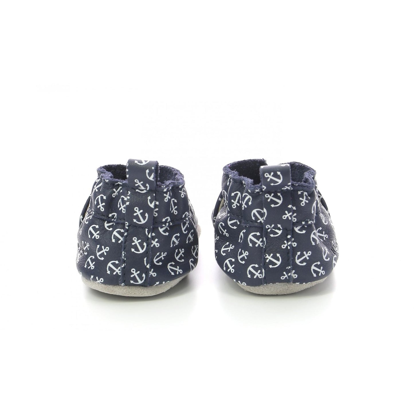 Robeez Sandiz Baby Boy Soft Leather Marine Anchor Shoes – Toddler First Walkers