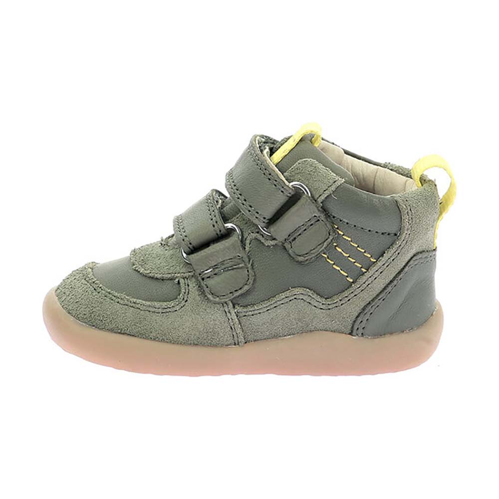 Kickers Kickfresho Leather Baby Boot with Velcro Closure