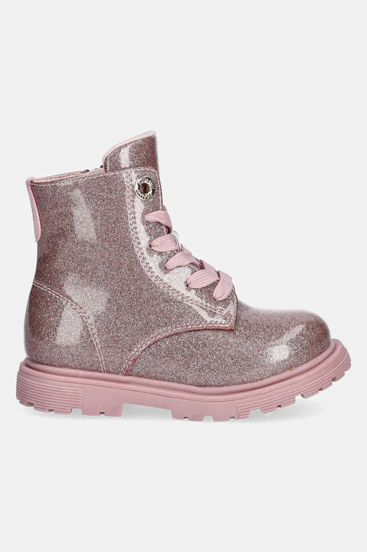 Tommy Hilfiger Shiny Pink girls Laced Ankle Boots T1A5-34005